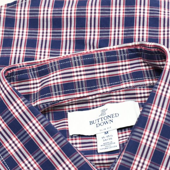 Buttoned Down Men Shirt Long Sleeve Cotton Blend Multicolor Size M 15-15.5 34/35 - Picture 7 of 8